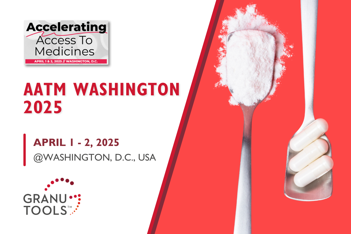 banner of Granutools to share that Granutools will attend AATM 2025 from April 1-2 in Washington D.C., USA